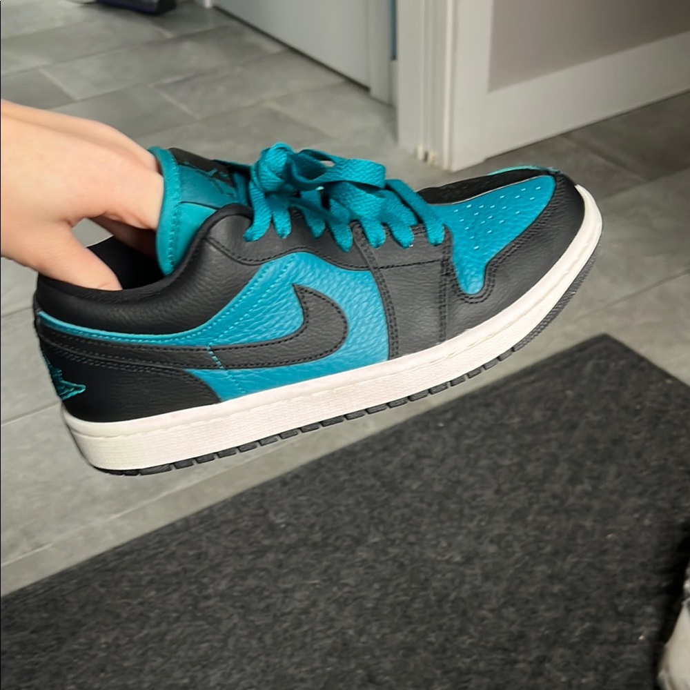 Air Jordan 1 Low SE Split - Bright Spruce Women Sneakers Green Black White